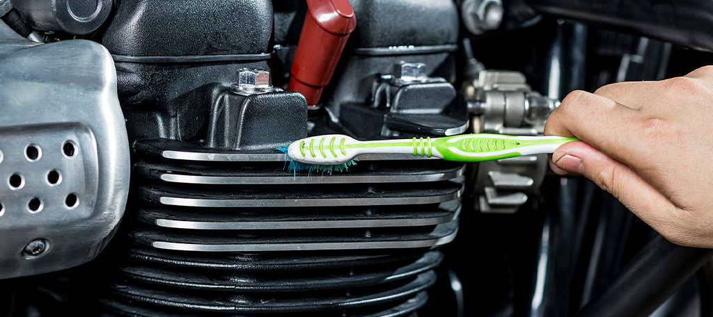 Cleaning with Toothbrush