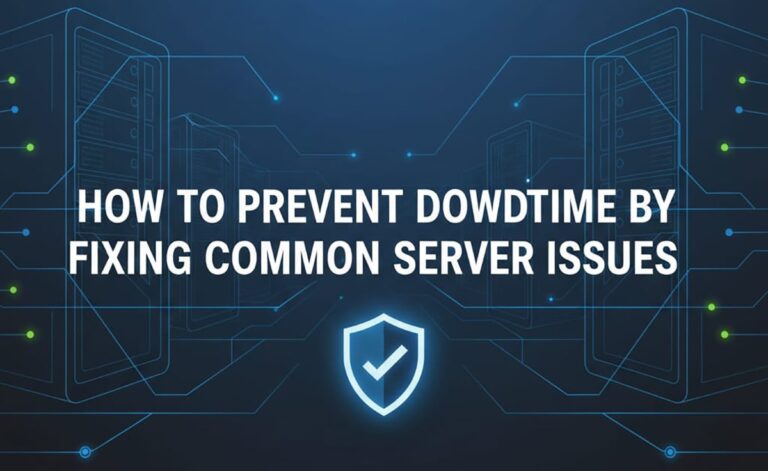 How to Prevent Downtime by Fixing Common Server Issues