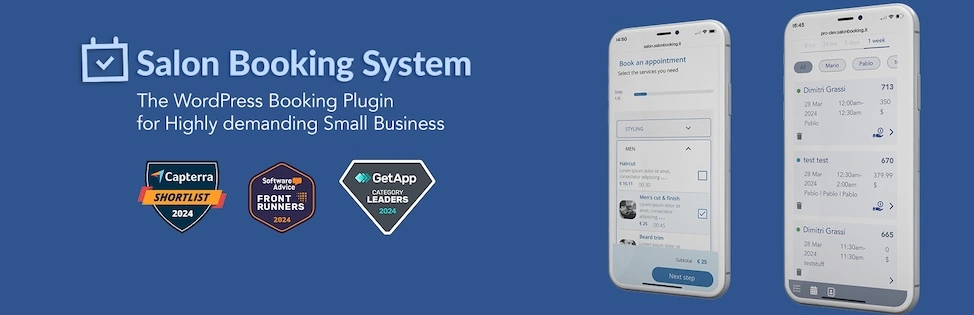 Salon Booking System wp booking plugin