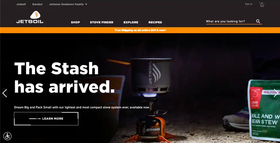 JetBoil online store example