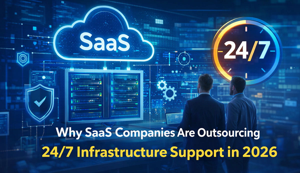 SaaS infrastructure support with 24/7 monitoring and cloud server management