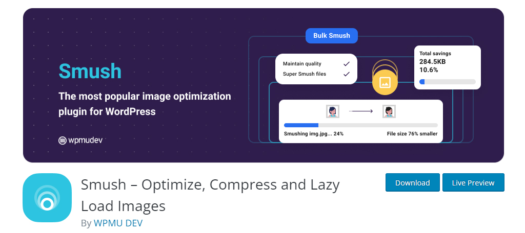 Smush WordPress Plugin