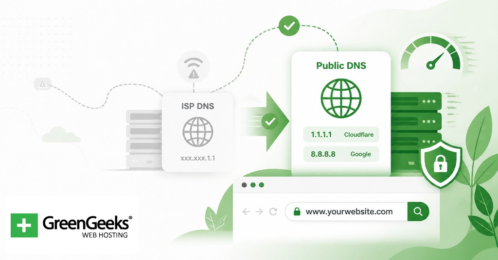 Switch to a public DNS resolver to fix DNS_PROBE_FINISHED_NXDOMAIN