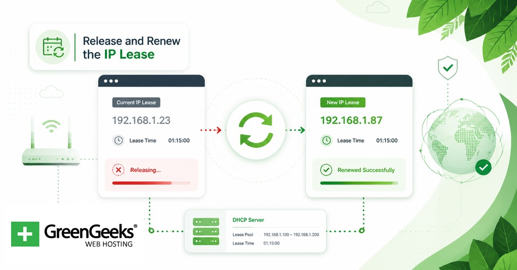 Release and renew the IP lease during DNS_PROBE_FINISHED_NXDOMAIN troubleshooting