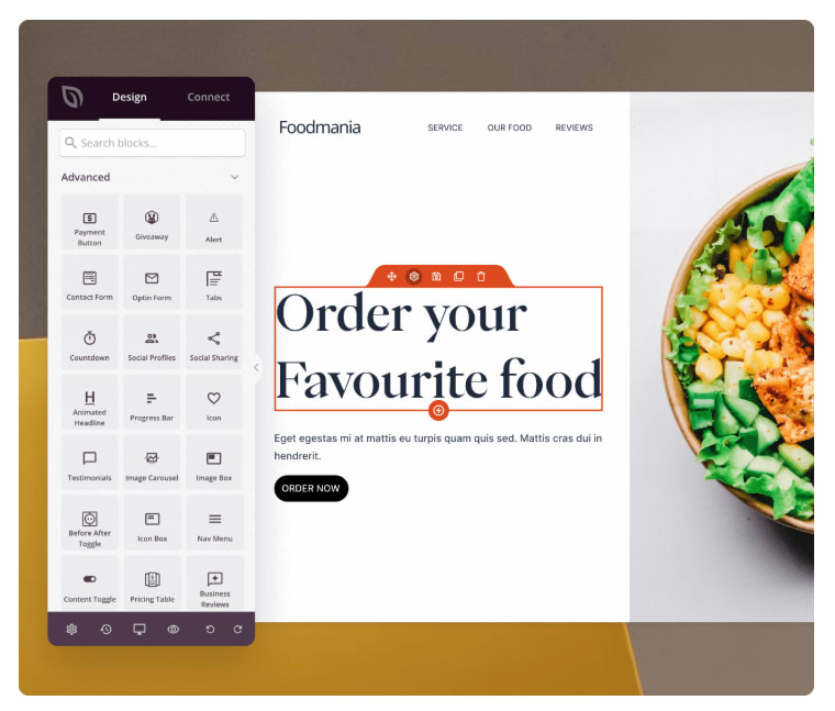 SeedProd page builder interface