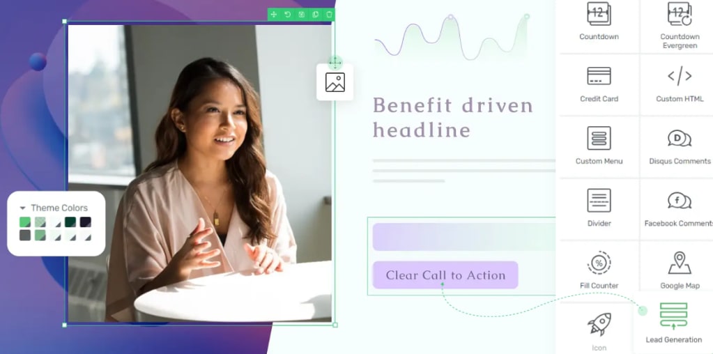 Thrive Architect page builder interface