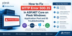 How to Fix HTTP Error 500.35 in ASP.NET Core on Plesk Windows: Application Pool and IIS Troubleshooting